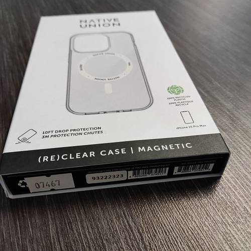 Чехол для смартфона Native Union (Re)Clear Case for iPhone 15 Pro Max, прозрачный (уценка)