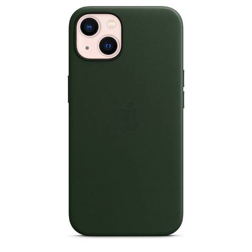 Чехол для смартфона MagSafe для iPhone 13 mini, кожа, «зелёная секвойя»