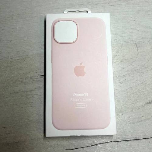 Чехол для смартфона Apple iPhone 14 Silicone Case with MagSafe, «розовый мел» (уценка)