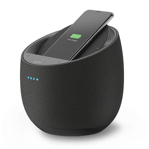 Смарт-динамик Hi-Fi Belkin + БЗУ, голосовый помощник Alexa + AirPlay2, черный