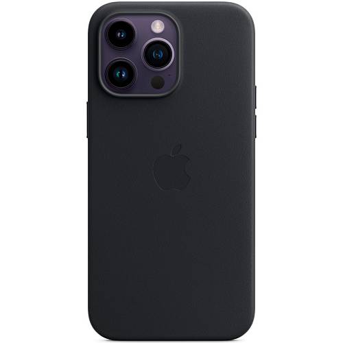 Чехол для смартфона iPhone 14 Pro Max Leather Case with MagSafe, «темная ночь»