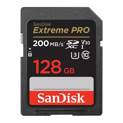 Карта памяти SanDisk Memory Card Extreme Pro SDXC for DSLR, 128 Гб