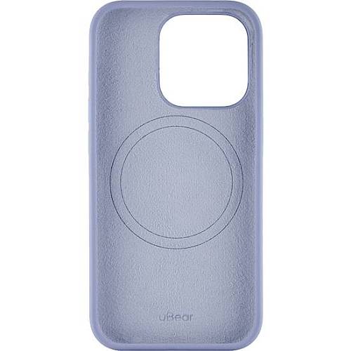 Чехол для смартфона uBear Touch Mag Case, iPhone 15 Pro, MagSafe, силикон, лавандовый