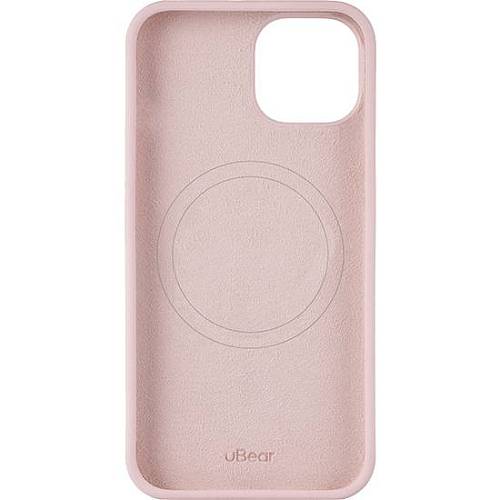 Чехол для смартфона uBear Touch Mag Case, iPhone 15, MagSafe, силикон, розовый