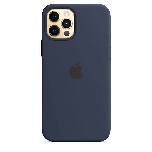 Чехол для смартфона Apple MagSafe для iPhone 12/12 Pro, cиликон, «тёмный ультрамарин»