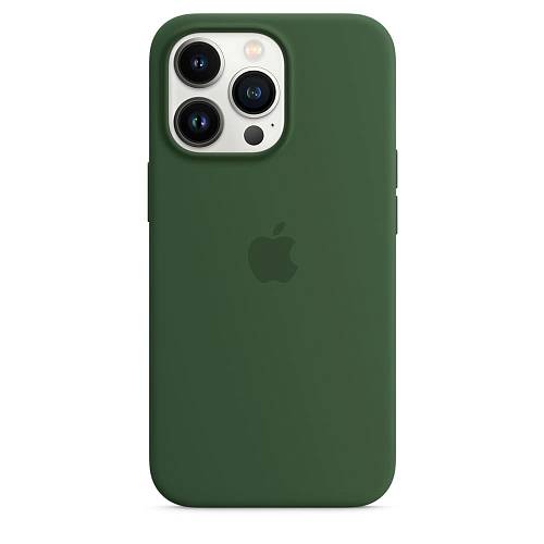 Чехол для смартфона MagSafe для iPhone 13 Pro Max, силикон «зелёный клевер»