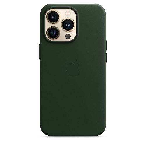 Чехол для смартфона MagSafe для iPhone 13 Pro, кожа, «зелёная секвойя»