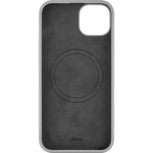 Чехол для смартфона uBear Touch Mag Case, iPhone 15 Plus, MagSafe, силикон, серый