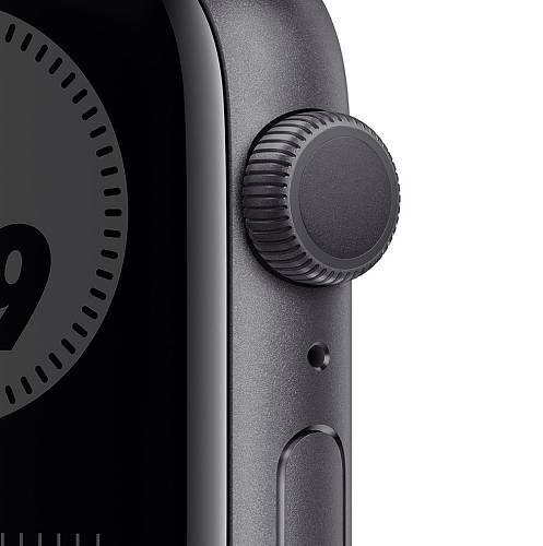 Apple Watch Nike Series 6, 44 мм, алюминий цвета «серый космос», ремешок Nike «антрацитовый/черный»