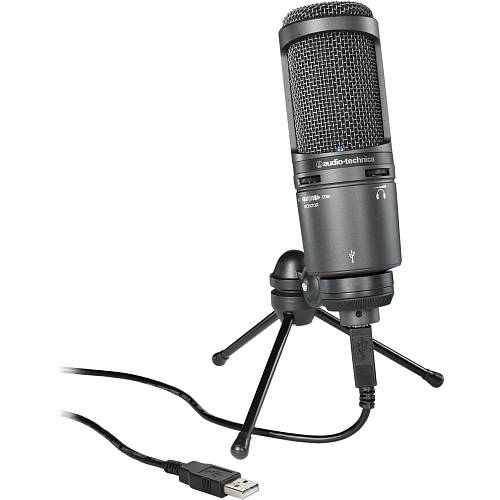 Микрофон Audio-Technica AT2020USB+, черный
