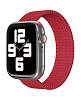 Фото — Ремешок для смарт-часов vlp для Apple Watch 38/40/41, L/XL, 2шт, нейлоновый плетёный, красный
