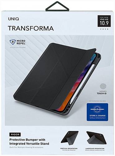 Чехол для планшета Uniq Transforma Rigor для iPad Air (2020), серый
