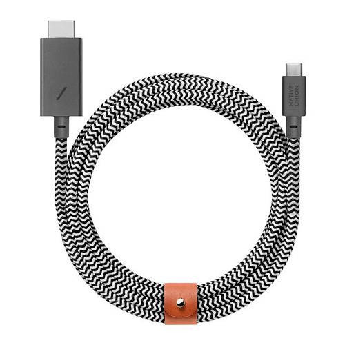 Кабель Native Union Belt USB-C на HDMI, 3 м, зебра