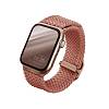 Фото — Ремешок для смарт-часов Uniq для Apple Watch 44/42 mm ASPEN Strap Braided, розовый