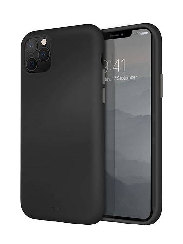 Чехол для смартфона Uniq для iPhone 11 Pro Max LINO, черный