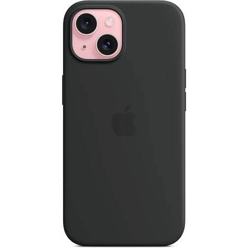 Чехол для смартфона iPhone 15 Silicone Case with MagSafe, Black