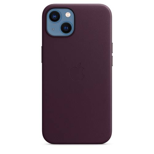 Чехол для смартфона MagSafe для iPhone 13 mini, кожа, «тёмная вишня»