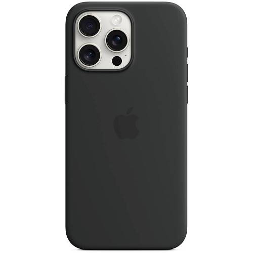 Чехол для смартфона Apple iPhone 15 Pro Max Silicone Case with MagSafe, Black