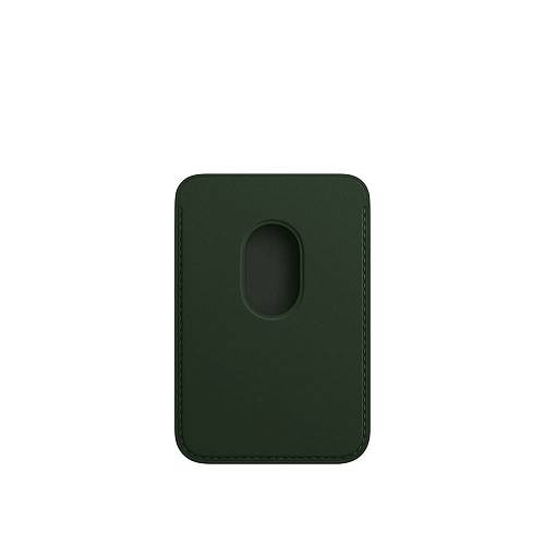 Чехол для смартфона MagSafe для iPhone, кожа, «зелёная секвойя»